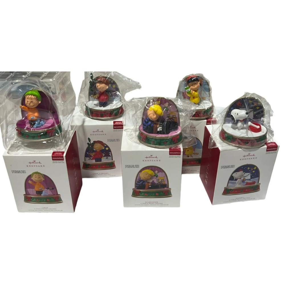 NIB Hallmark 2018 Peanuts A Charlie Brown Christmas ALL 5 Storytellers